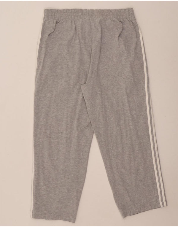 Adidas Herren-Trainingshose XL, grau gefleckte Baumwolle