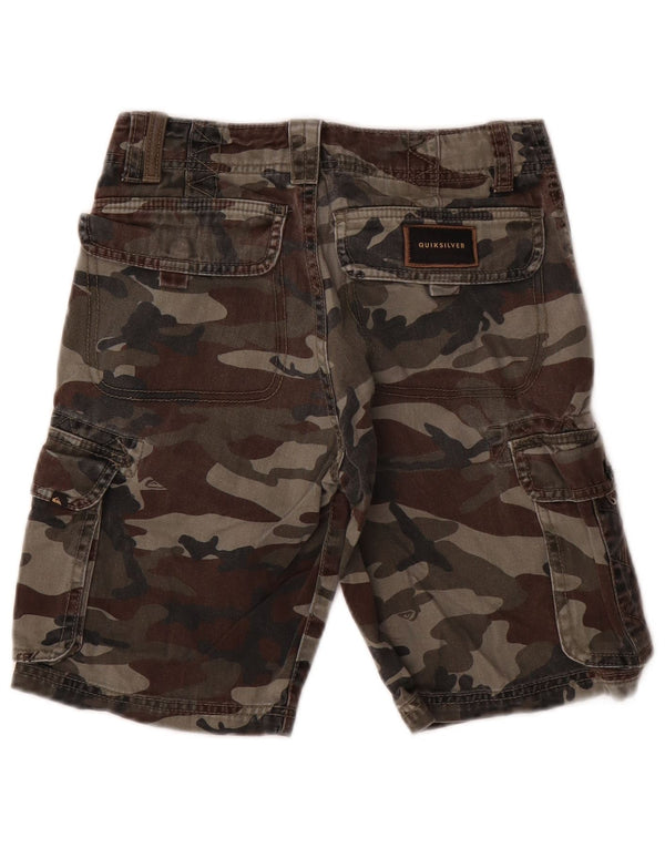 Quiksilver Jungen-Cargoshorts mit normaler Passform, 9–10 Jahre, W25, Khaki-Tarnung