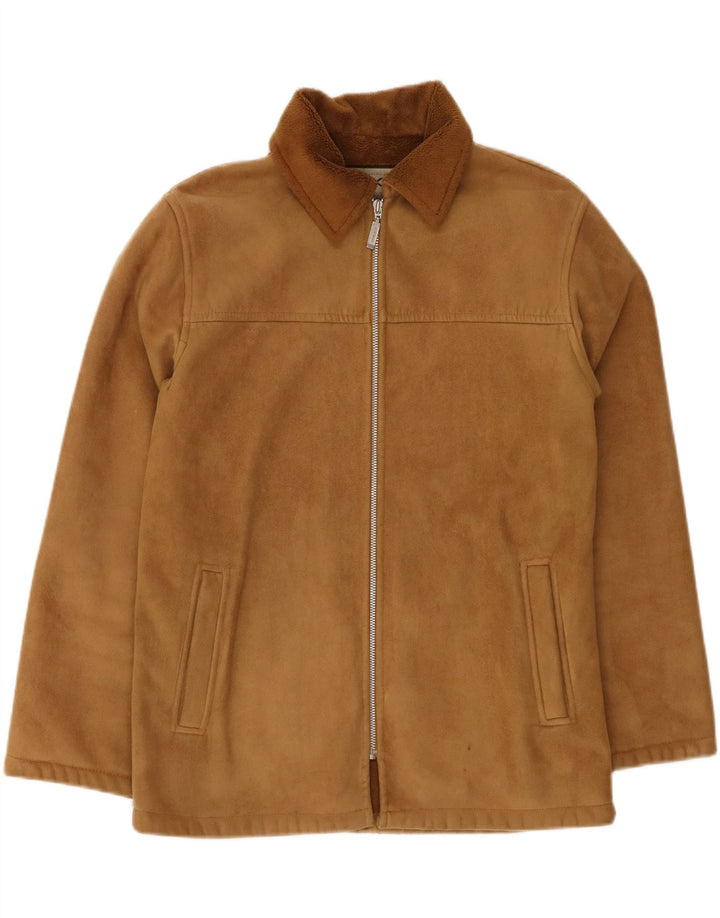 VINTAGE Mens Sherpa Jacket UK 40 Large Brown Vintage Vintage and Second-Hand Vintage from Messina Hembry 