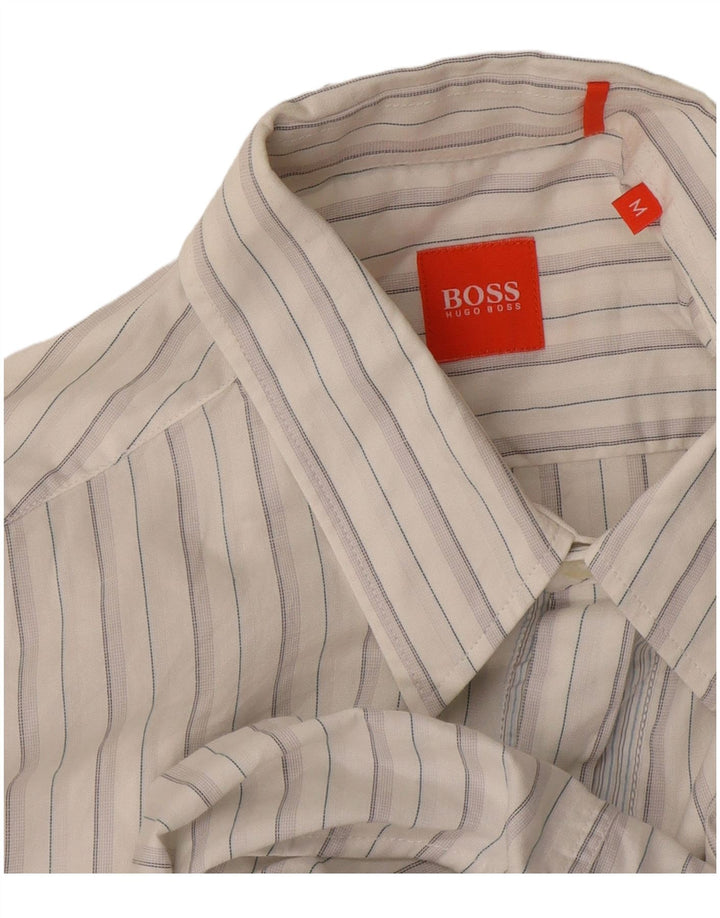 Hugo Boss Herrenhemd Mittelweiß gestreift