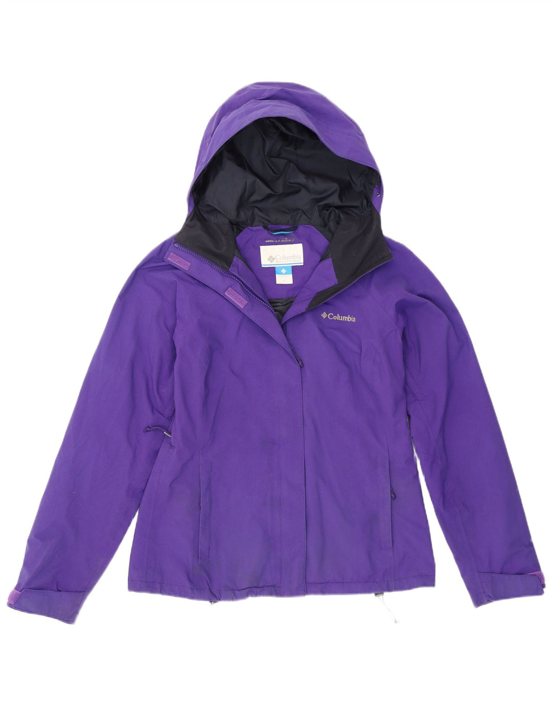 Columbia Damen-Regenjacke mit Kapuze, UK 10, Größe S, lila, Nylon