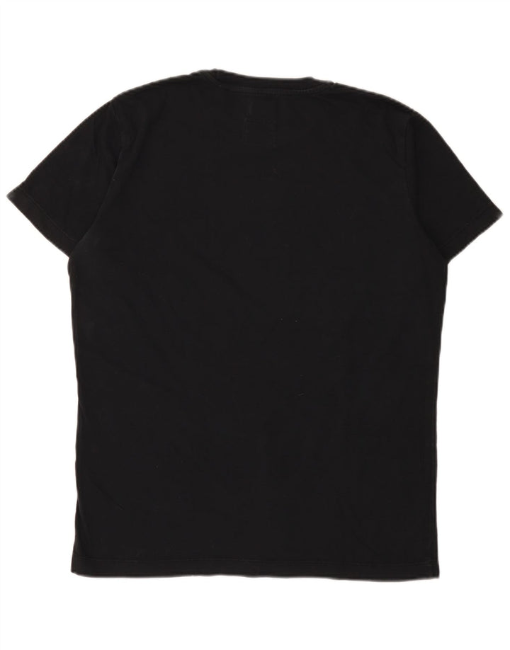 Diesel Herren-T-Shirt mit Grafik, mittelschwarze Baumwolle