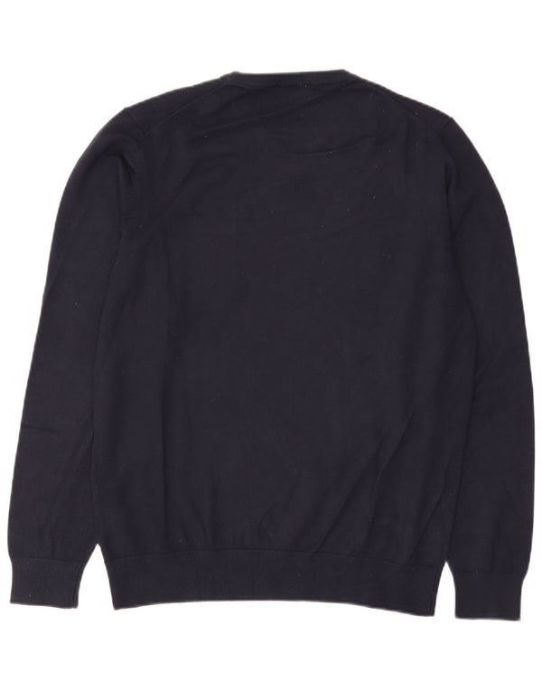 Rifle Herren-Pullover mit Rundhalsausschnitt, XL, Marineblau, Viskose