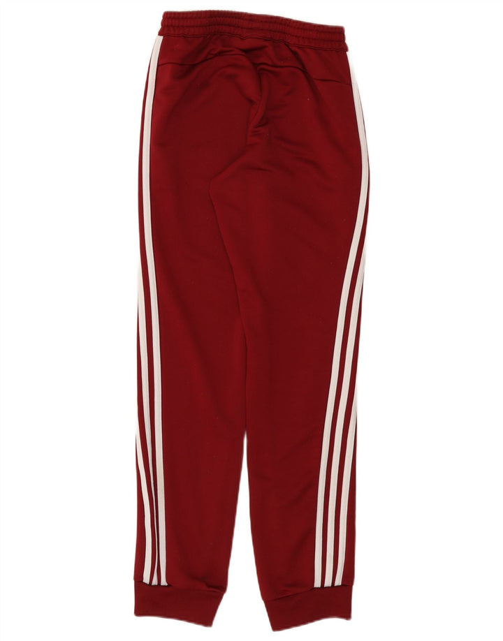 ADIDAS Herren-Trainingshose, Jogginghose, XS, Burgunderrot, Polyester