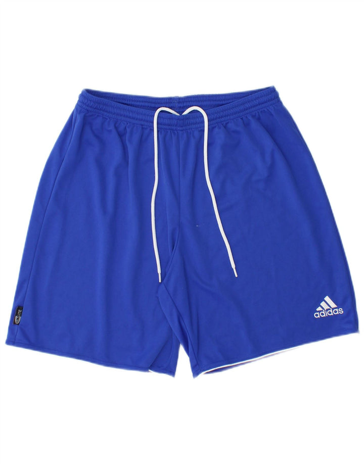 ADIDAS Herren Climalite Sport Shorts Large Blau Polyester