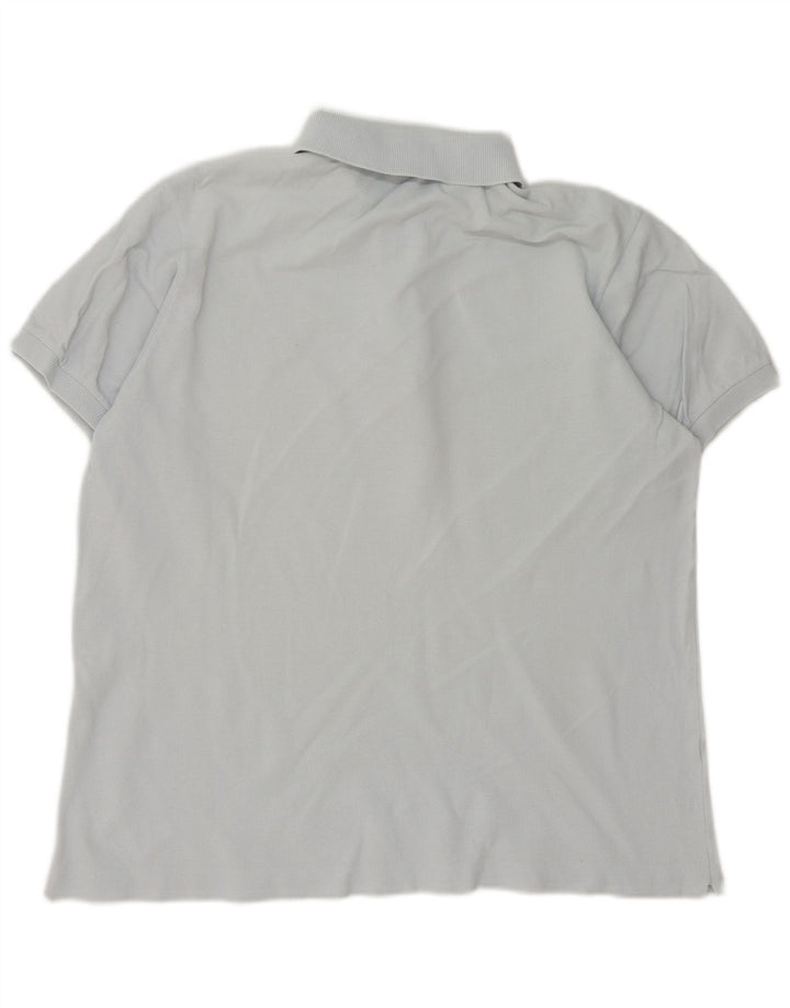 Lacoste Herren-Poloshirt, Größe 5, groß, blaue Baumwolle