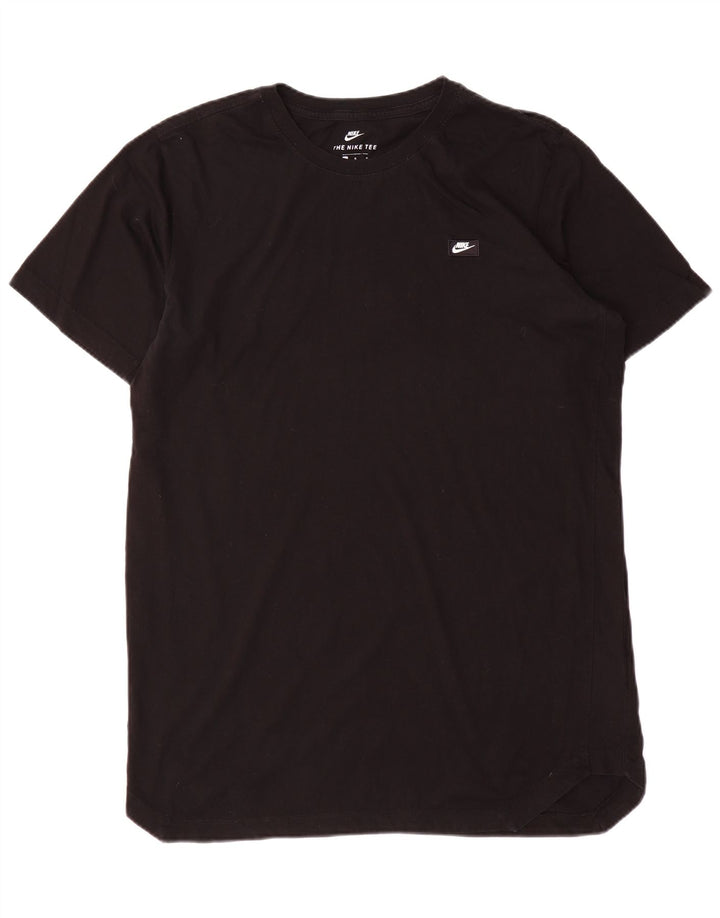 Nike Herren-T-Shirt mit kurzen Ärmeln, normal, groß, aus schwarzer Baumwolle