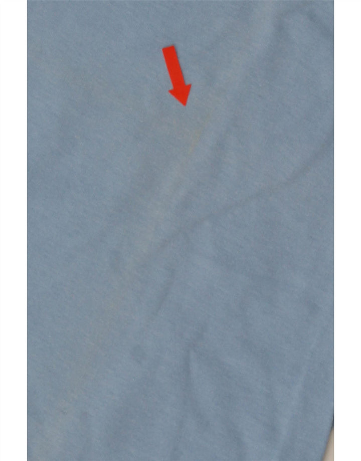 Champion Herren T-Shirt mit Grafik, Größe L, Blau