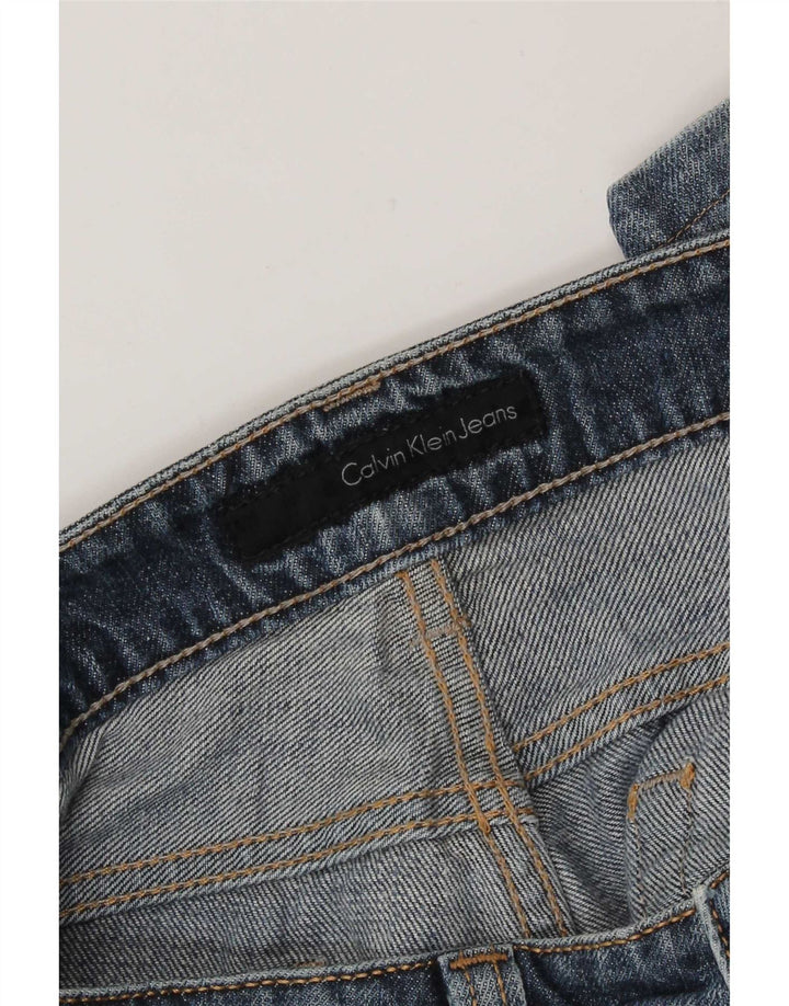 Calvin Klein Herren Distressed Straight Jeans W34 L28 Blau