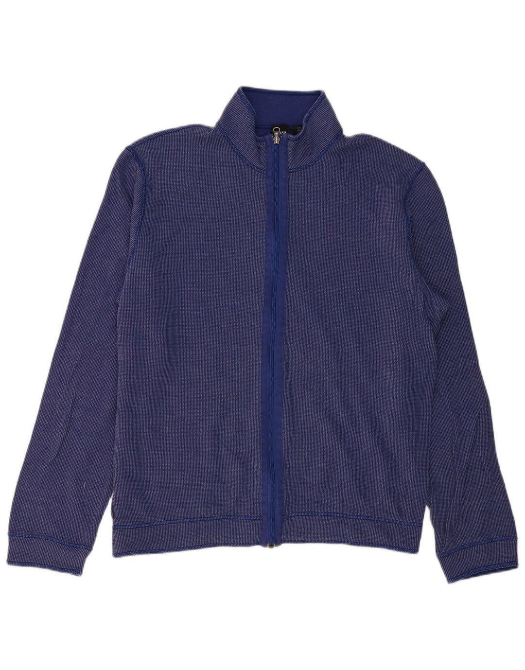 Hugo Boss Herren-Trainingsanzug, Top-Jacke, XL, blaue Baumwolle