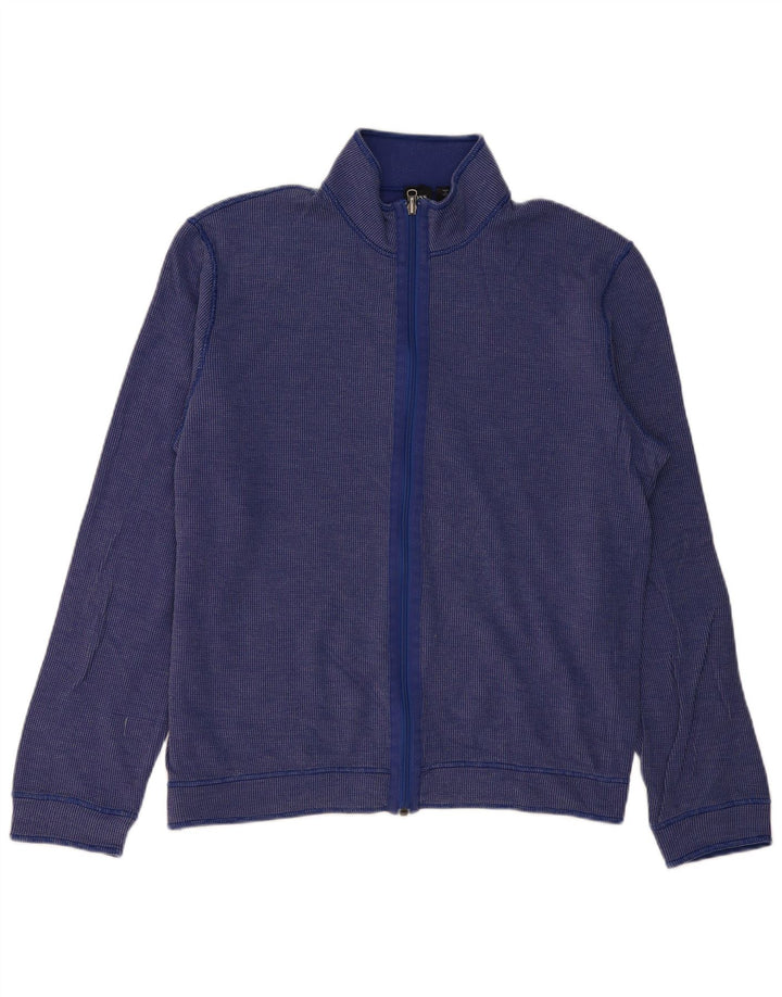 Hugo Boss Herren-Trainingsanzug, Top-Jacke, XL, blaue Baumwolle