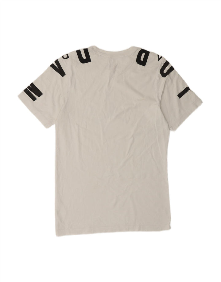 JORDAN Mens Graphic T-Shirt Top Small White Cotton