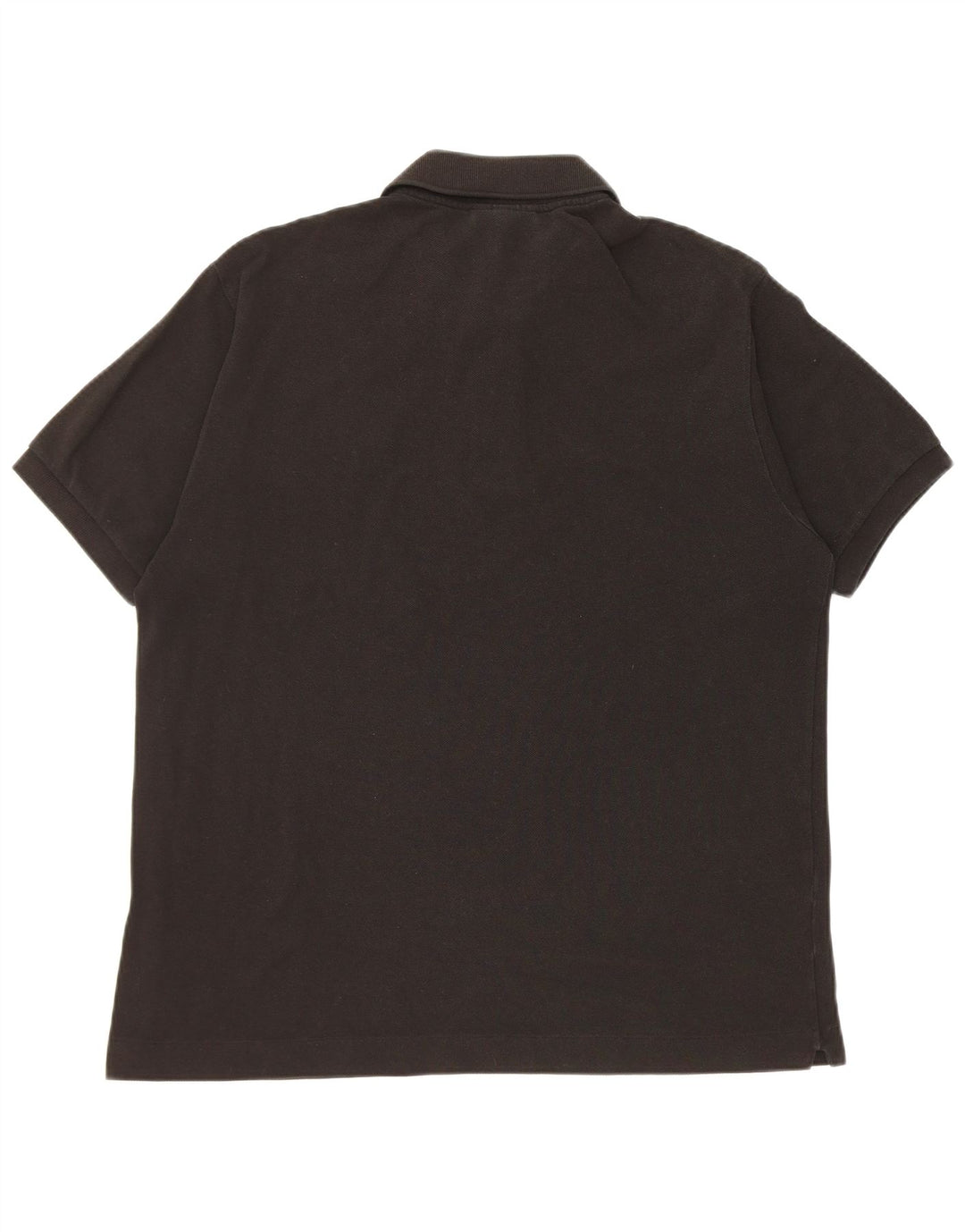 Lacoste Herren-Poloshirt mit klassischer Passform, Größe 5, groß, schwarze Baumwolle