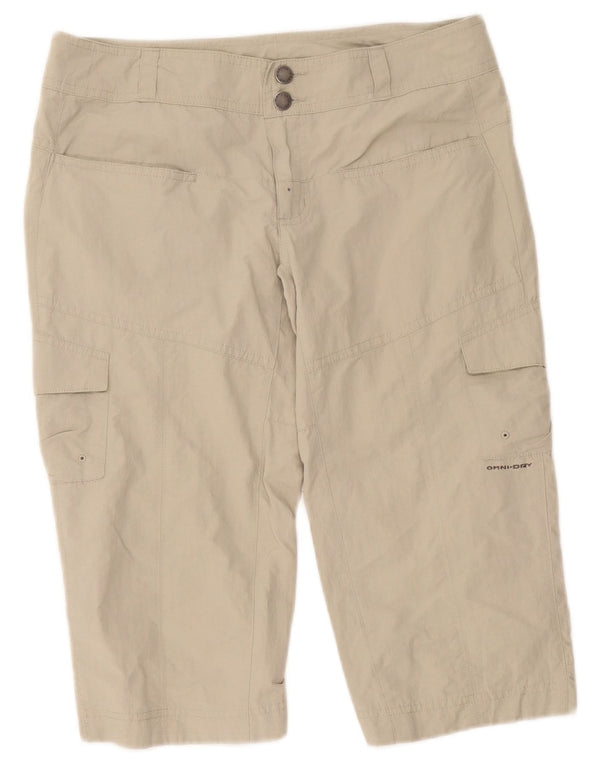 Columbia Damen Titanium Cargo Shorts US 4 Small W32 Beige Nylon
