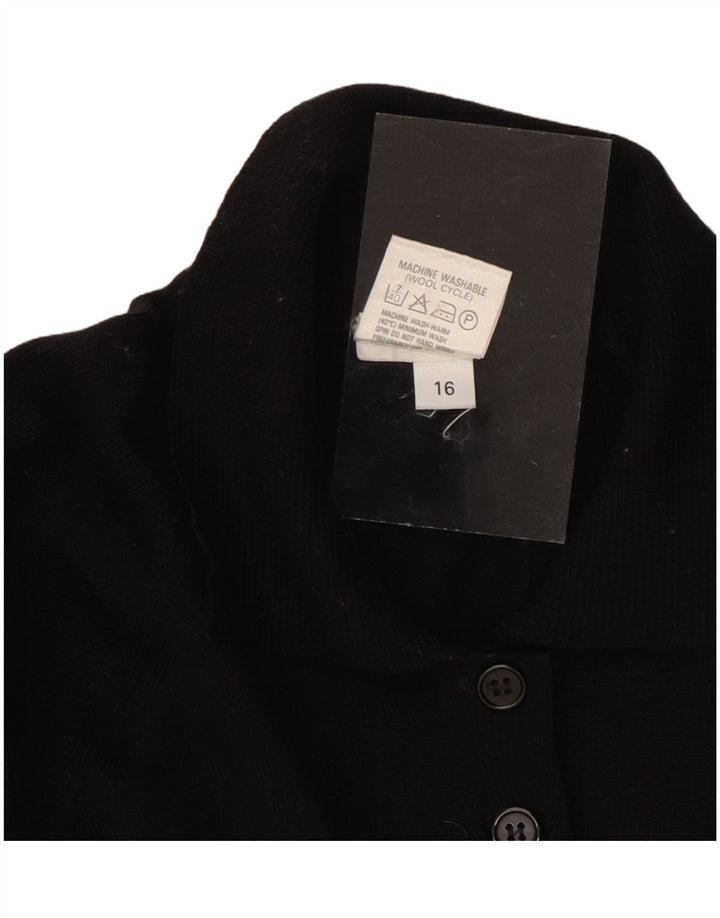 CZARINA Damen Rollkragenpullover Pullover UK 16 Große schwarze Wolle