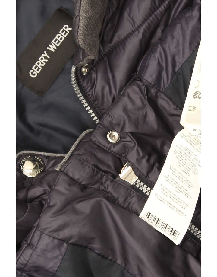 Gerry Weber Damen Wattierte Jacke UK 14 Large Marineblau Polyester
