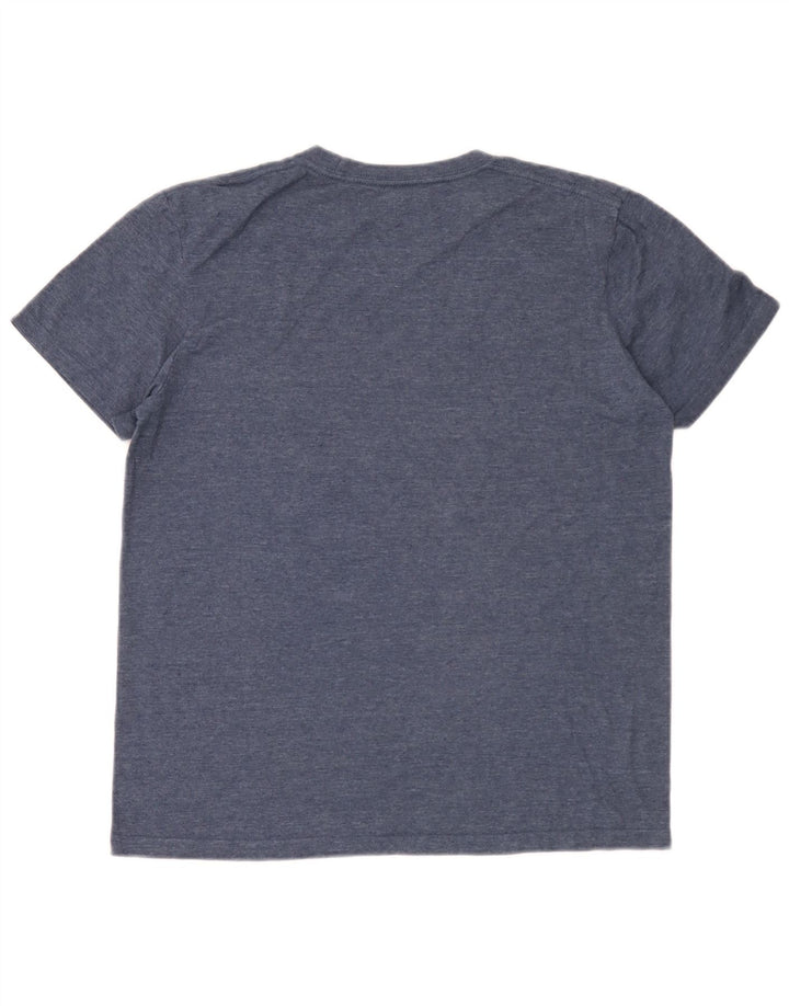Converse Herren Chuck Taylor T-Shirt-Oberteil aus mittelblauer Baumwolle