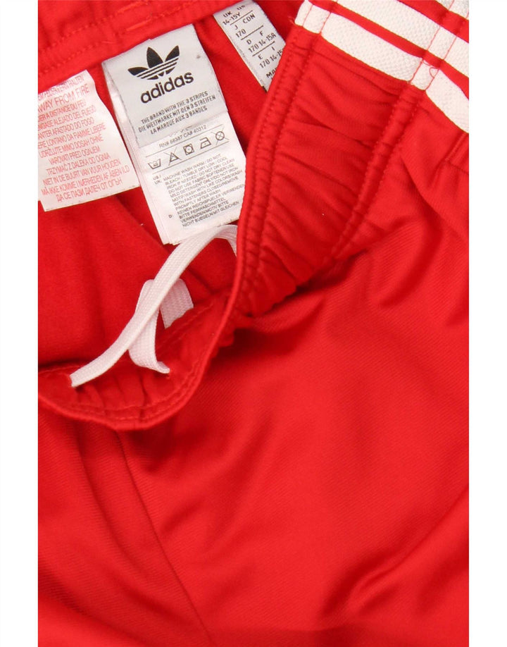Adidas Jungen-Trainingshose, Jogginghose, 14–15 Jahre, rotes Polyester
