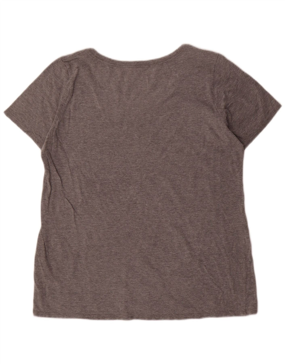 NIKE Damen Athletic Cut Graphic T-Shirt Top UK 16 Large Grau meliert