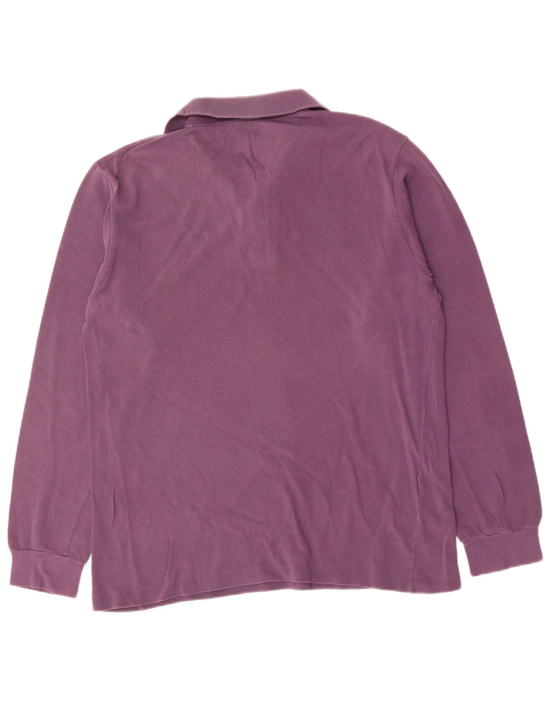 LACOSTE Herren-Langarm-Poloshirt aus mittelvioletter Baumwolle