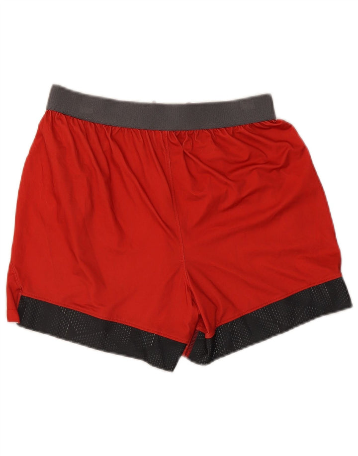 Under Armour Damen Sportshorts UK 10 Small Rot Colourblock Polyester