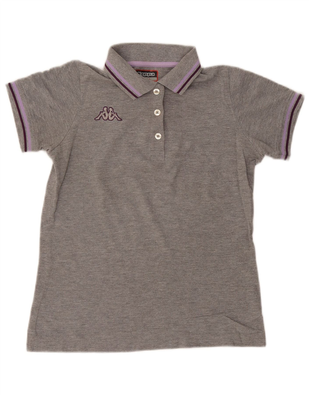 KAPPA Damen Poloshirt UK 10 Small Grau