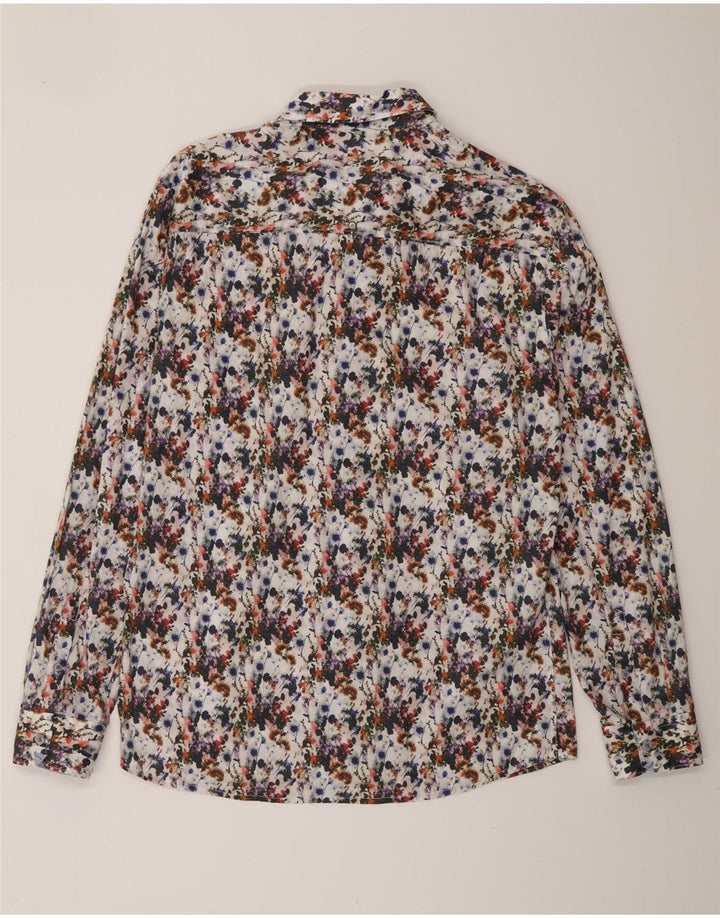 VINTAGE Herrenhemd, groß, mehrfarbig, geblümt