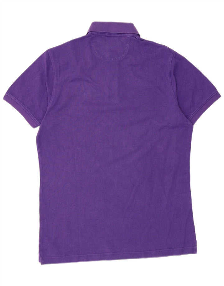 Boggi Herren-Poloshirt aus mittelvioletter Baumwolle