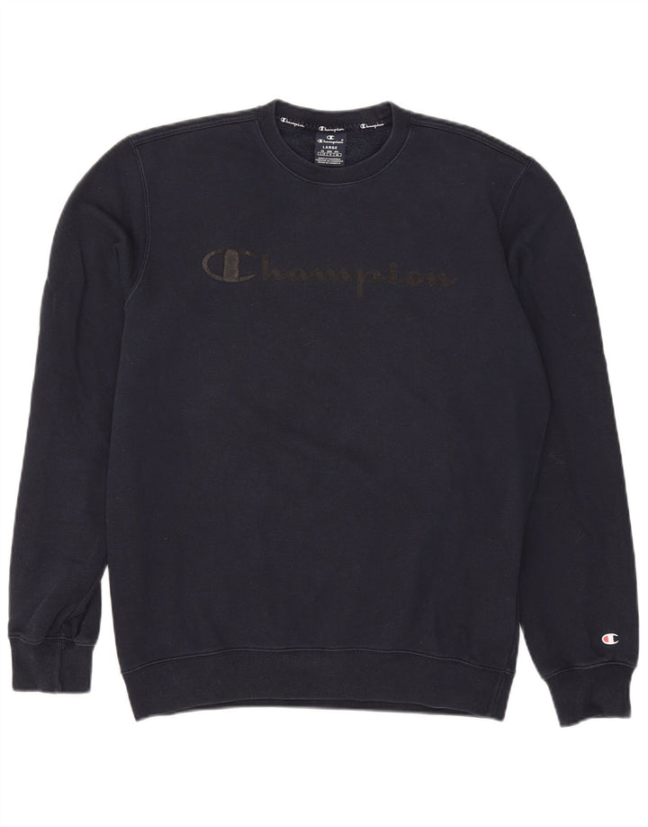 Champion Herren-Sweatshirt mit Grafik, groß, marineblau, Baumwolle