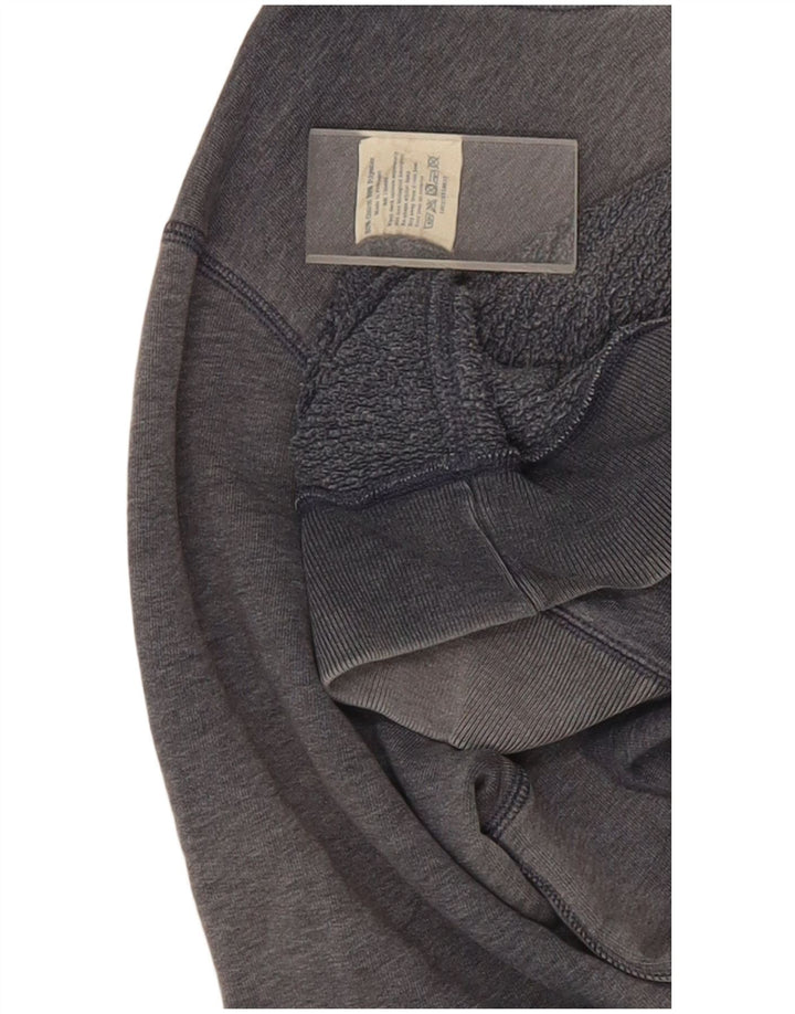 Jack Wills Herren-Kapuzenpullover mit Grafik, Größe S, graue Baumwolle