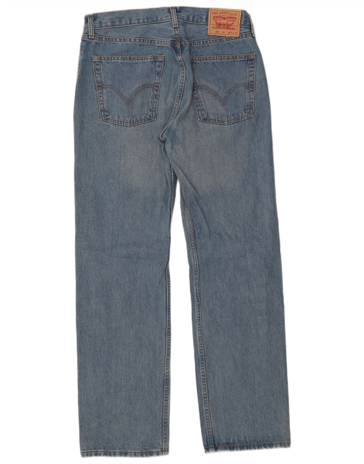 Levi's Herren 581 Straight Jeans W34 L32 Blaue Baumwolle