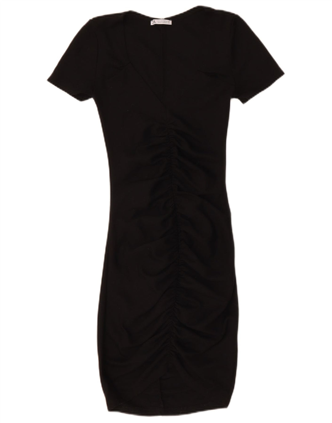 ZARA Damen, figurbetontes Kleid, Größe S, Schwarz