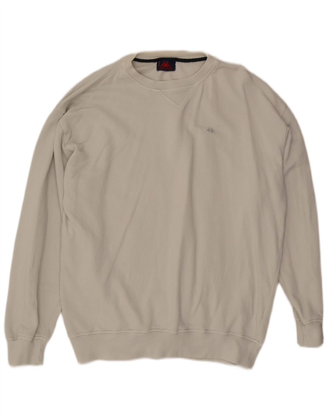 Kappa Herren Sweatshirt Pullover 2XL Weiße Baumwolle