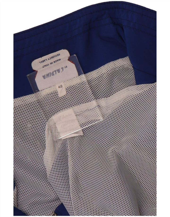 AUSTRALIAN L'ALPINA Damen-Trainingsanzug-Top-Jacke IT 49 XL Blaues Polyester