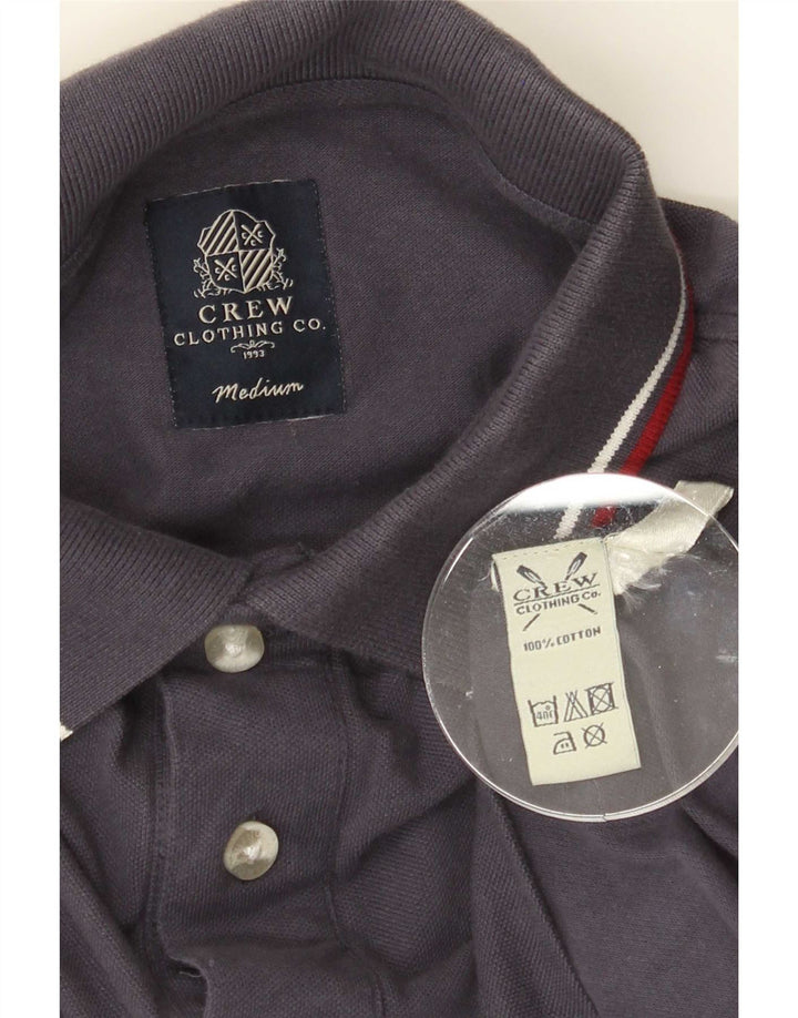 Crew Clothing Herren-Poloshirt aus mittelblauer Baumwolle