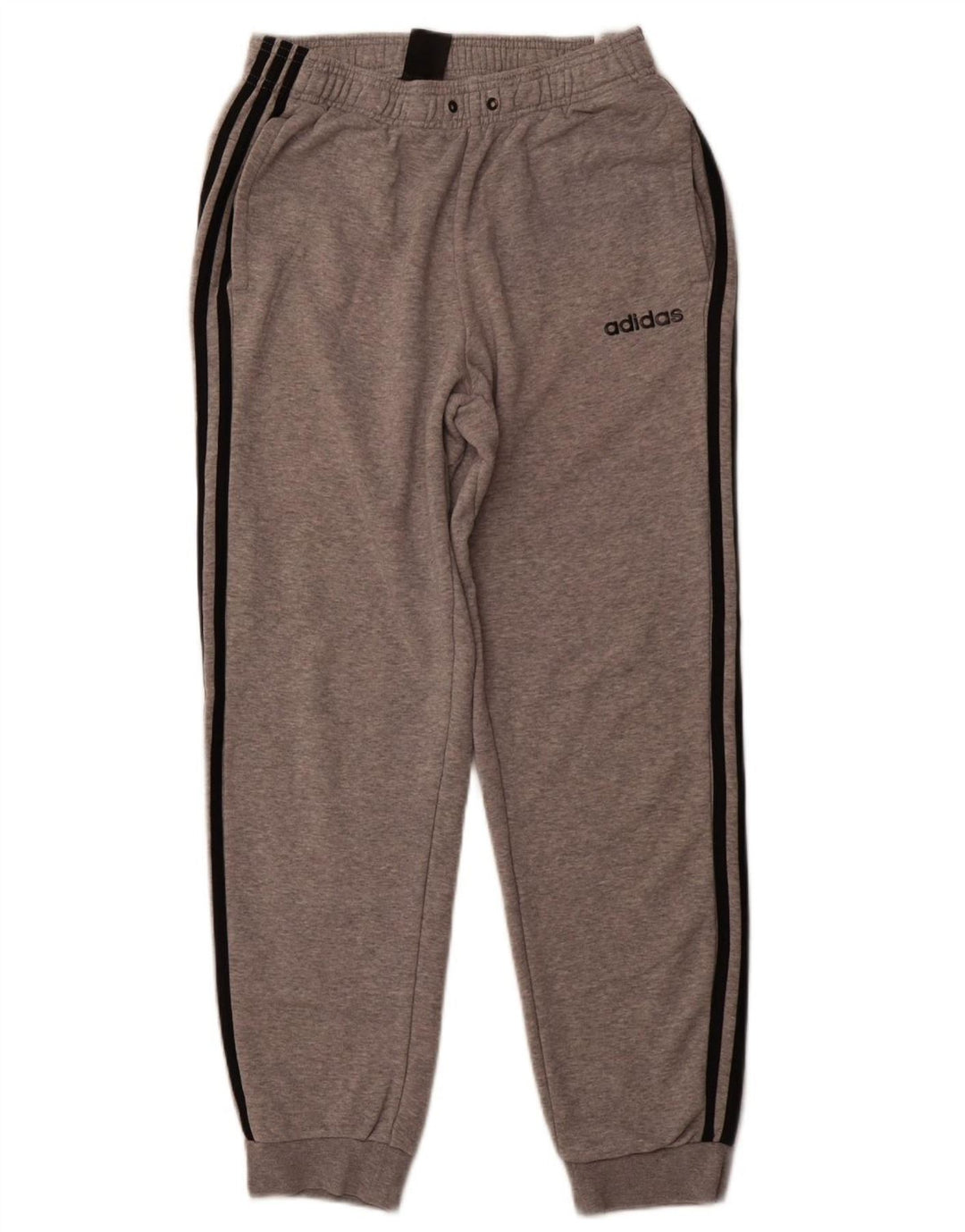 ADIDAS Mens Tracksuit Trousers Joggers Medium Grey Cotton