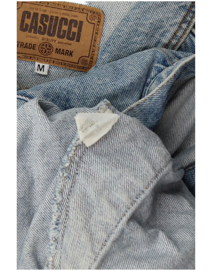 Casucci Herren Jeansjacke UK 38 Mittelblaue Baumwolle
