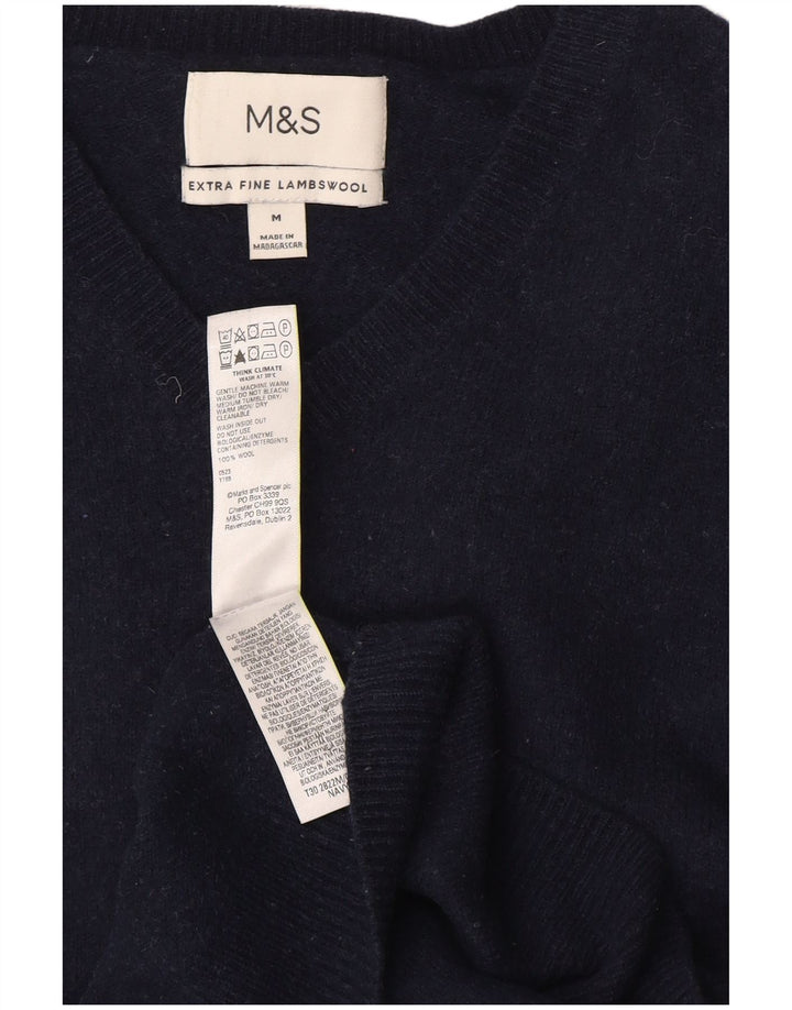 Marks & Spencer Herren Weste Tank Top Medium Marineblau Lammwolle
