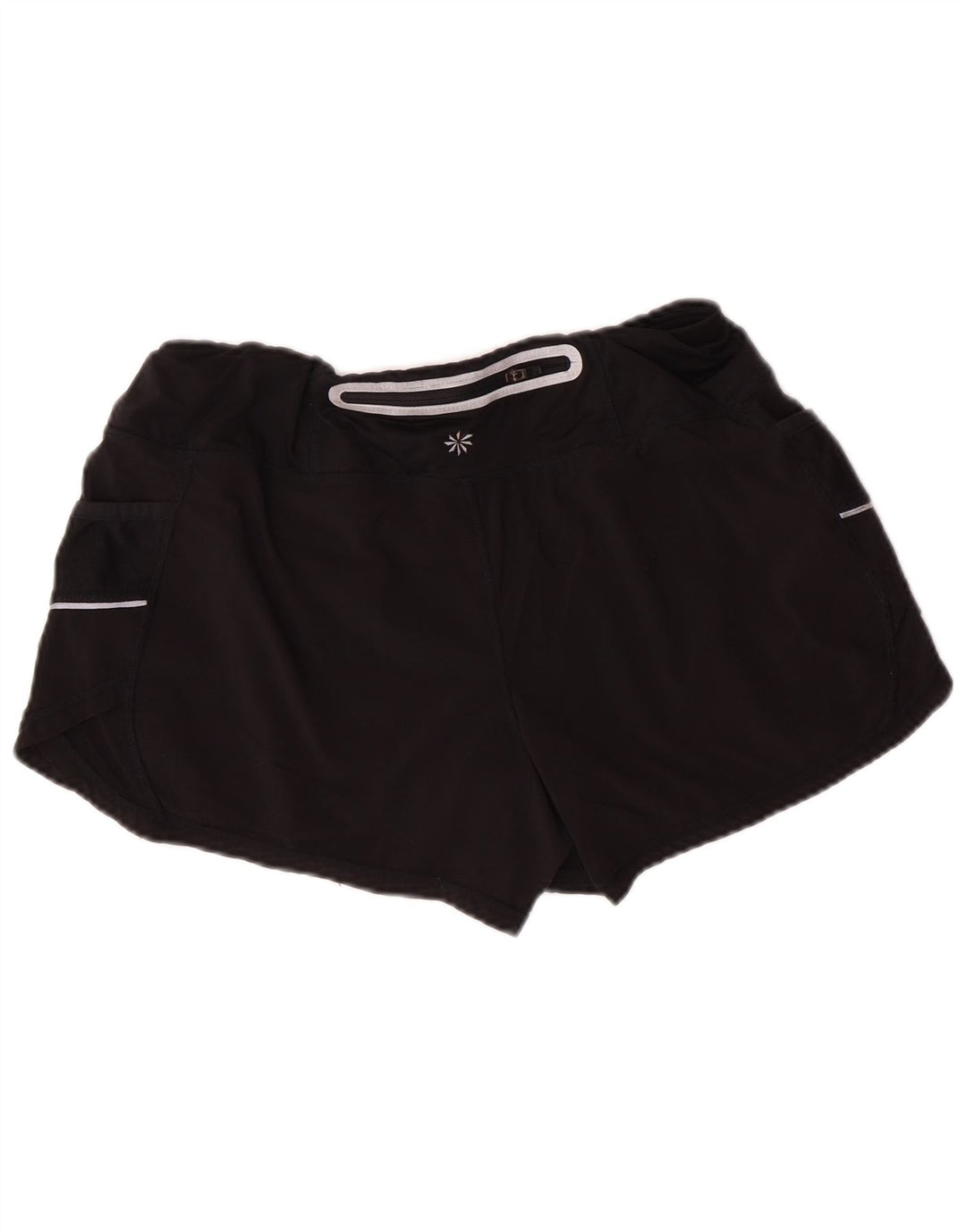ATHLETA Damen Sportshorts UK 12 Medium Schwarz Polyester