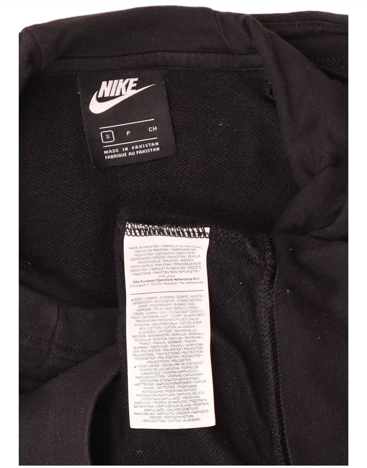 Nike Damen-Pullover mit übergroßem Kapuzenpullover, Gr. 10, Größe S, Schwarz, Baumwolle