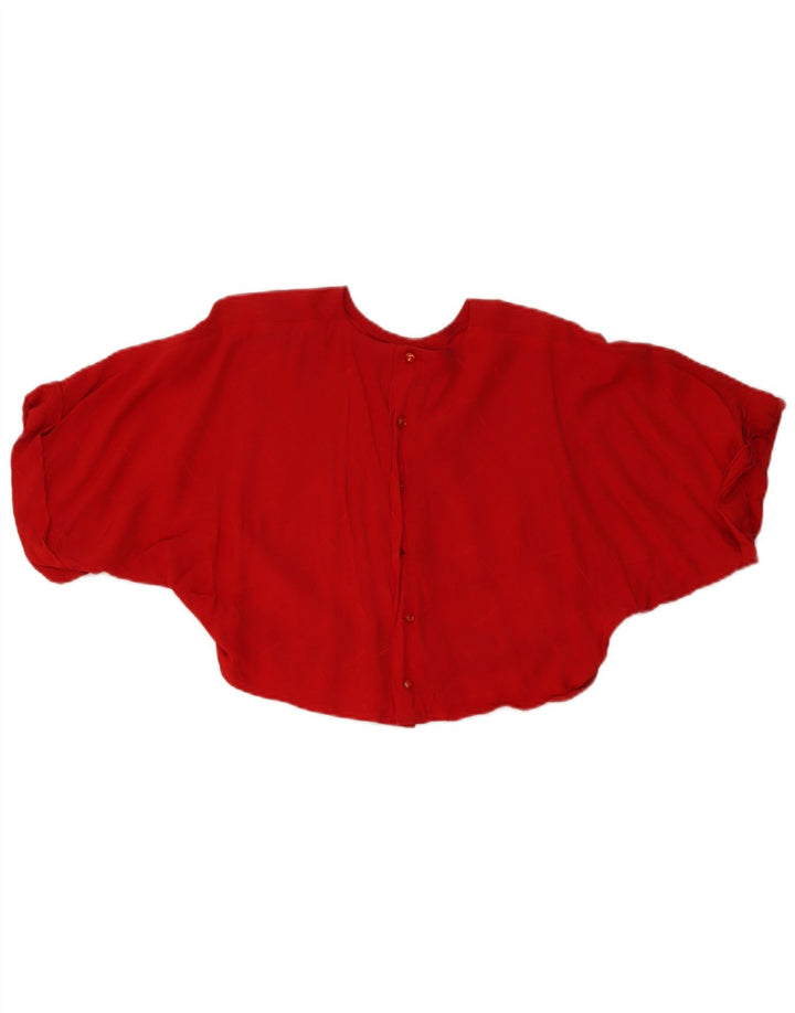 Vintage Damen Übergroßes 2-teiliges Rockset UK 14 Medium W26 Rot