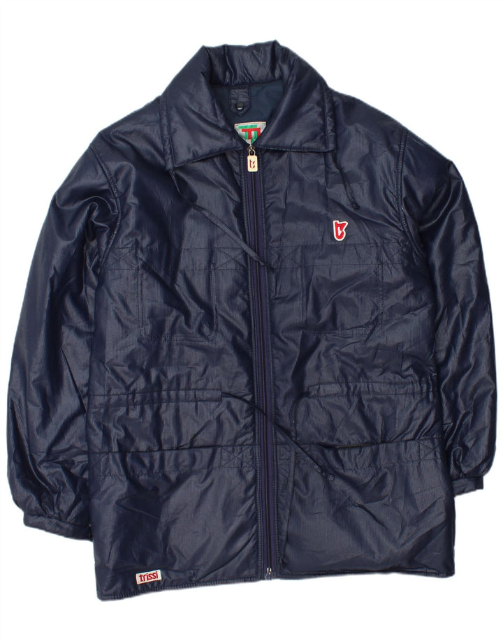 TRISSI Mens Rain Jacket UK 38 Medium Navy Blue