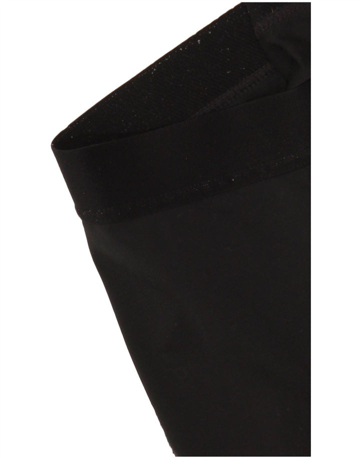 Nike Damen Dri Fit Graphic Leggings UK 14 Medium Schwarz