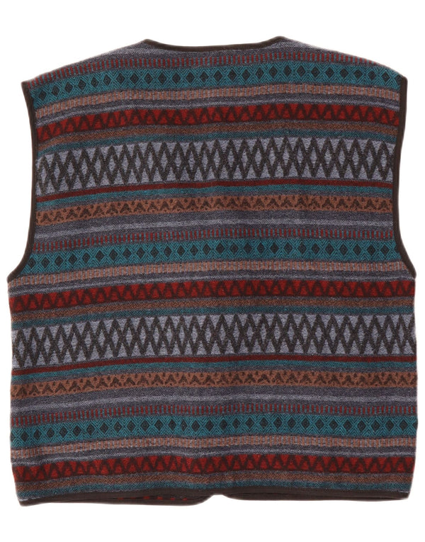 AVANTI Herrenweste IT 56/58 2XL Mehrfarbiges geometrisches Acryl