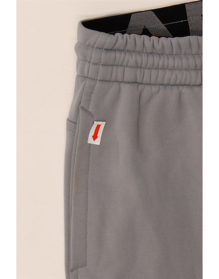 UNDER ARMOUR Boys Tracksuit Trousers Joggers 9-10 Years Medium Grey