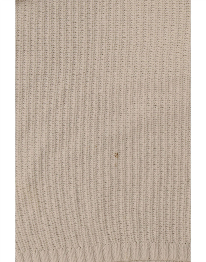 Marks & Spencer Damen-Pullover, übergroß, Rundhalsausschnitt, Gr. 18, XL, Weiß