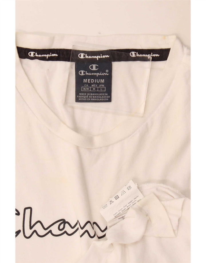 Champion Herren-Weste mit Grafik, mittelweiße Baumwolle