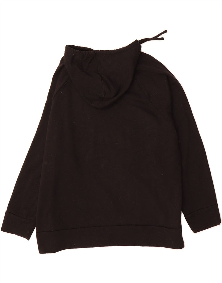 EDDIE BAUER Womens Oversized Hoodie Jumper UK 20 2XL Black Polyester Vintage Eddie Bauer and Second-Hand Eddie Bauer from Messina Hembry 