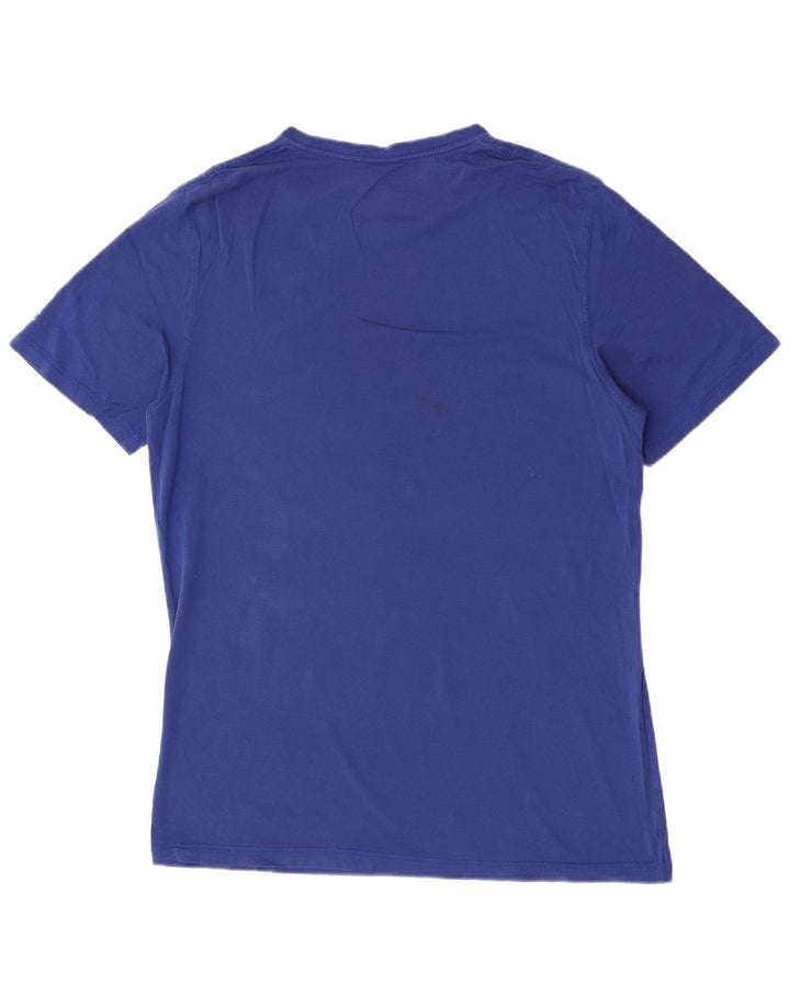 Champion Herren-T-Shirt mit Grafik, mittelblaue Baumwolle