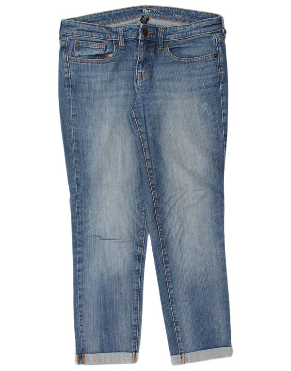 Gap Damen Boyfriend Slim Jeans UK 10 Small W32 L27 Blaue Baumwolle